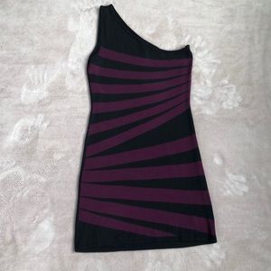 Dress  black and deep purple mini